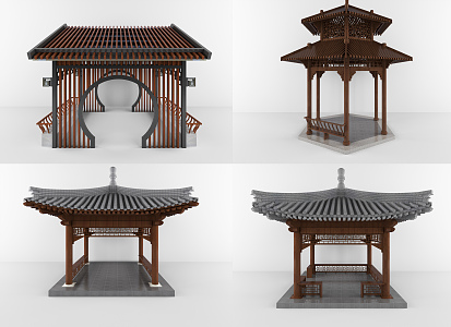 Chinese pavilion 3d model