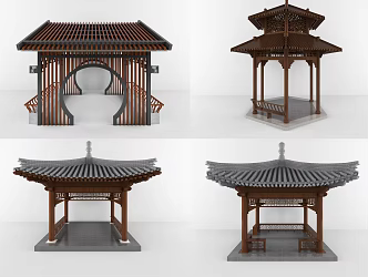 Chinese pavilion 3d model