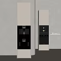 Modern Kitchen Built In Household Appliances With Miele Coffee Machine And Oven