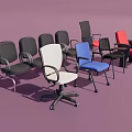 Stylish Single Chairs In Various Colors With Metal Frames And Comfortable Seats