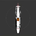 Futuristic Sleek White Vehicle With Red Accents And Single Seat Design