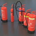 Fire Extinguisher Fire Extinguisher Combination Fire Equipment Handheld Fire Extinguisher Small Fire Extinguisher Low Face Low Number Low Model Simple Model Game Video Level Super Realistic 3d model