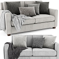 Modern Leisure Sofa Combination Modern Leisure Sofa Living Room Sofa Double Sofa Pillow Pillow Home Furniture Simple 3d model