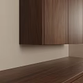 Minimalist Walnut Bedside Table With Drawer And White Column Vase Near Pendant Light