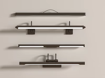 Modern Wall Lamp Modern Strip Wall Lamp One-word Wall Lamp Strip Wall Lamp Mirror Front 3d model
