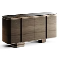 Modern Luxury Wooden Chest Of Drawers With Marble Top For Elegant Living Room Storage Furniture
