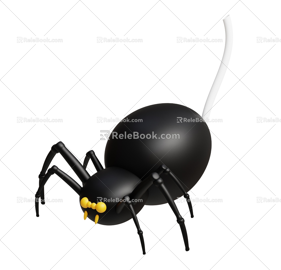 Cartoon Spider Anime Spider Q Version Spider Halloween Spider 3d model