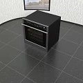 Sleek Black Built in Oven With Digital Control Panel And Glass Door For Modern Kitchen