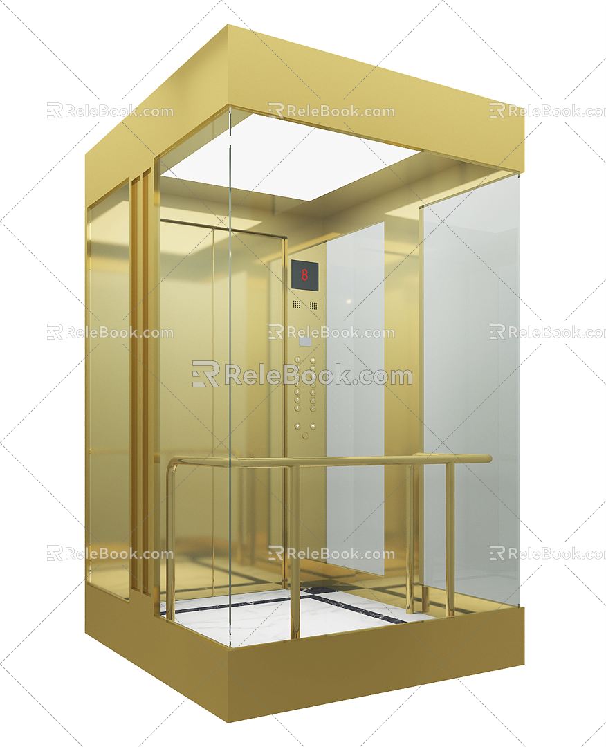 Light Luxury Elevator Car Sightseeing Elevator Car model