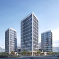 Modern Office Building Jinan Heyue Square 3d model