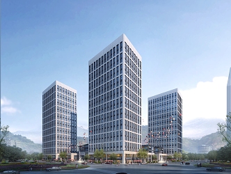 Modern Office Building Jinan Heyue Square 3d model