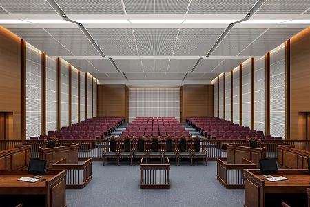 Modern Court Grand Court 3d model