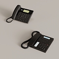 modern fixed telephone landline 3d model