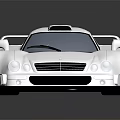White High Performance Sports Car With Sleek Aerodynamic Body And Reflective Surface