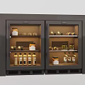 Elegant Modern Double Door Refrigerator Freezer With Glass Doors For Food And Beverage Storage