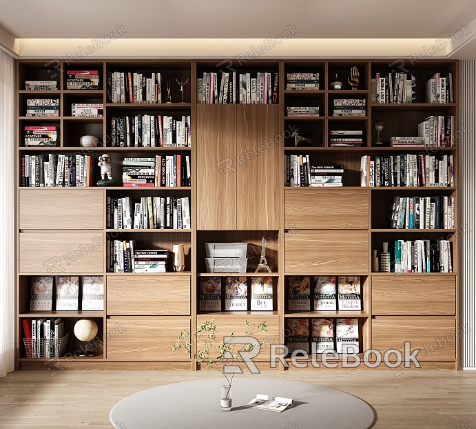 Modern bookcase model