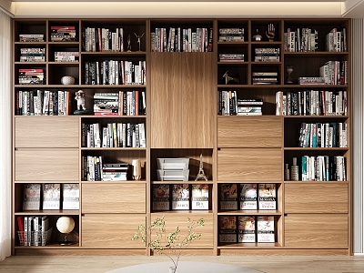 Modern bookcase model