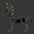 Modern Zebra Cartoon Zebra Cartoon Character Game Character Virtual Character 3d model