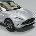 Silver Luxury SUV With Sleek Exterior Chrome Grille Alloy Wheels And Tinted Windows