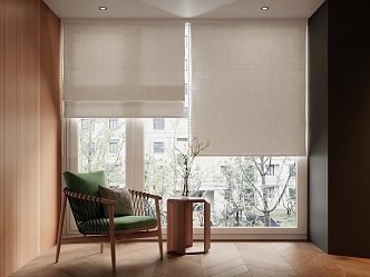 Modern roller blinds Middle Roman blinds 3d model