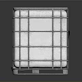 Industrial Storage Equipment Metal Frame White Container With Reinforced Structure