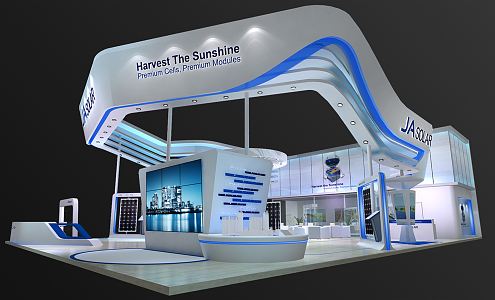 Modern Exhibition Booth Exhibition Hall 3d model