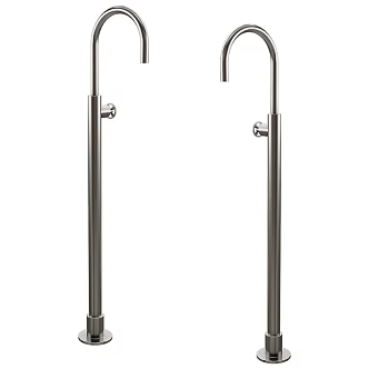 Stainless Steel High Tap 18 3d model