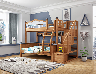 Modern Children's Room 3d model