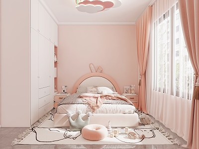 Modern Children's Room Daughter Room model