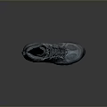 Blue Hiking Shoes With Gray Accents Non Slip Sole And Durable Sturdy Design