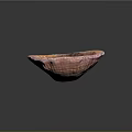 Artistic Shell Sculpture Carving With Detailed Pink Orange Stripes On Black Background