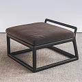 Elegant Minimalist Lounge Chairs With Wooden Metal Frames And Leather Woven Cushions