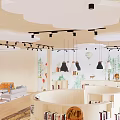 Library Tooling Bookshelf Book Bar Reading Room Magazines Reading Comics 3d model