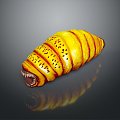 bread worm worm worm microorganism 3d model