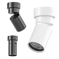 Modern Black and White Downlights Spotlights with Adjustable Direction for Indoor Lighting