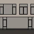 Modern windows casement windows floor-to-ceiling windows bay windows doors and windows 3d model
