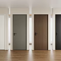 Interior Hinged Doors In Different Colors With Wood Grain And Modern Design