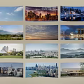 Comprehensive Aerial Planning With Urban Landscapes Natural Scenery And Architectural Layouts