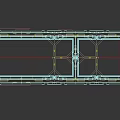 Gray Rectangular Mechanical Panel With Frame Structure And Edge Design Details