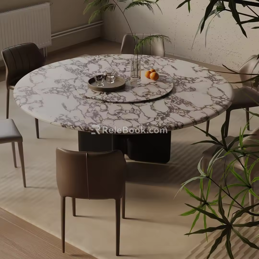 Modern table combination 3d model