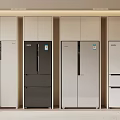 Modern Refrigerators and Freezers with Contemporary Designs and Multiple Styles for Kitchen 3d model