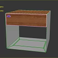 Stylish Modern Office Desk with Wooden Top and White Frame Featuring Single Drawer