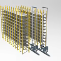 Industrial Equipment with Multi layer Framework Structure and Yellow Support Pillars