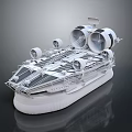 Modern Wooden Boat Design With Propellers Engines And Inflatable Base Structure