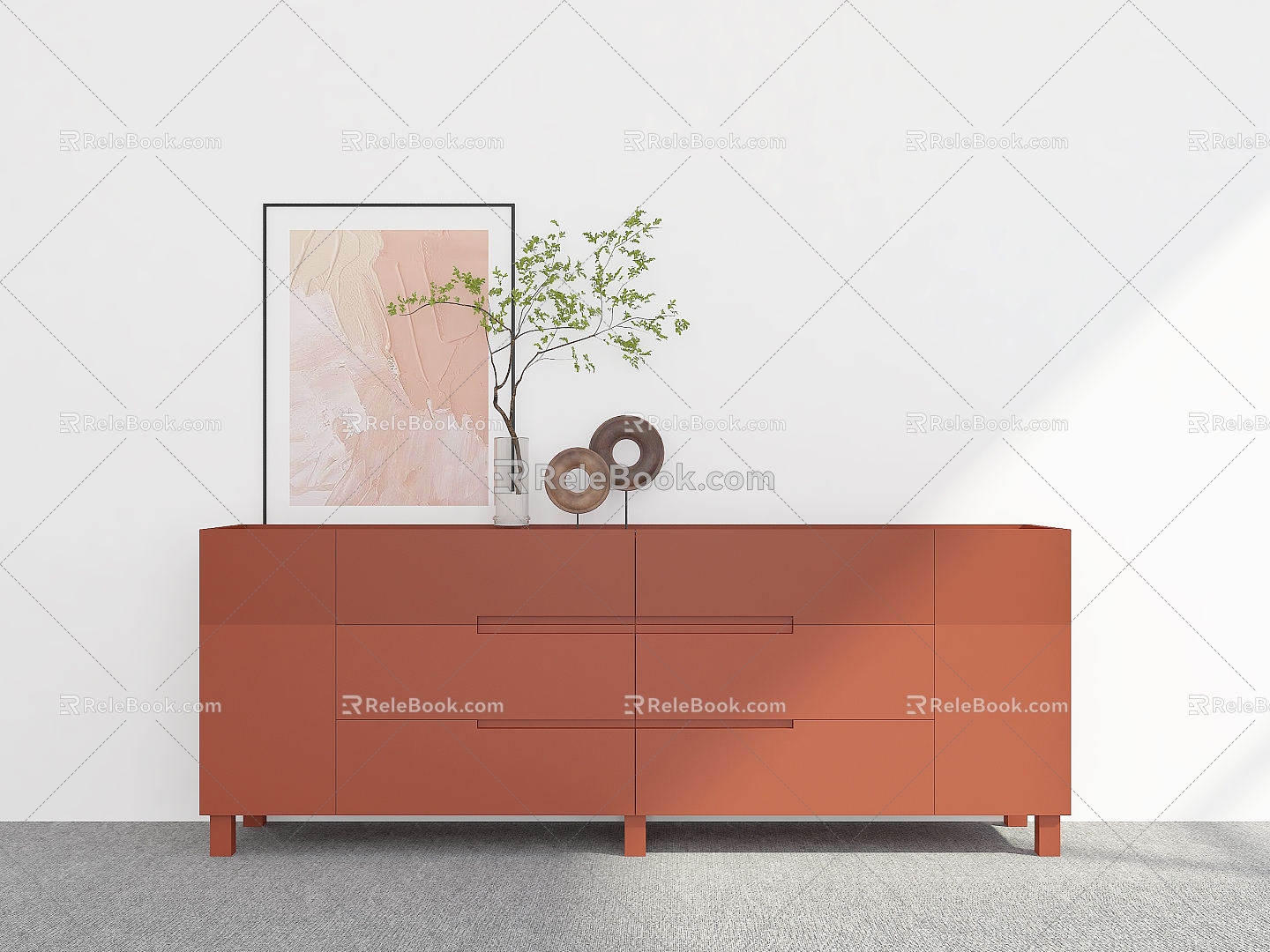 Side Cabinet Entrance Cabinet Sideboard Storage Cabinet Decorative Cabinet Side Cabinet 3d model