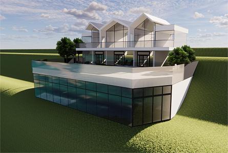 Modern Villa Seaside Villa 3d model