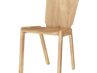 Solid wood dining chair model