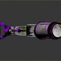 Vibrant Spray Gun Design With Colorful Purple Green And Pink Components