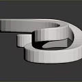 Silver Metallic G Clef Shaped Decorative Household Item With Shiny Surface