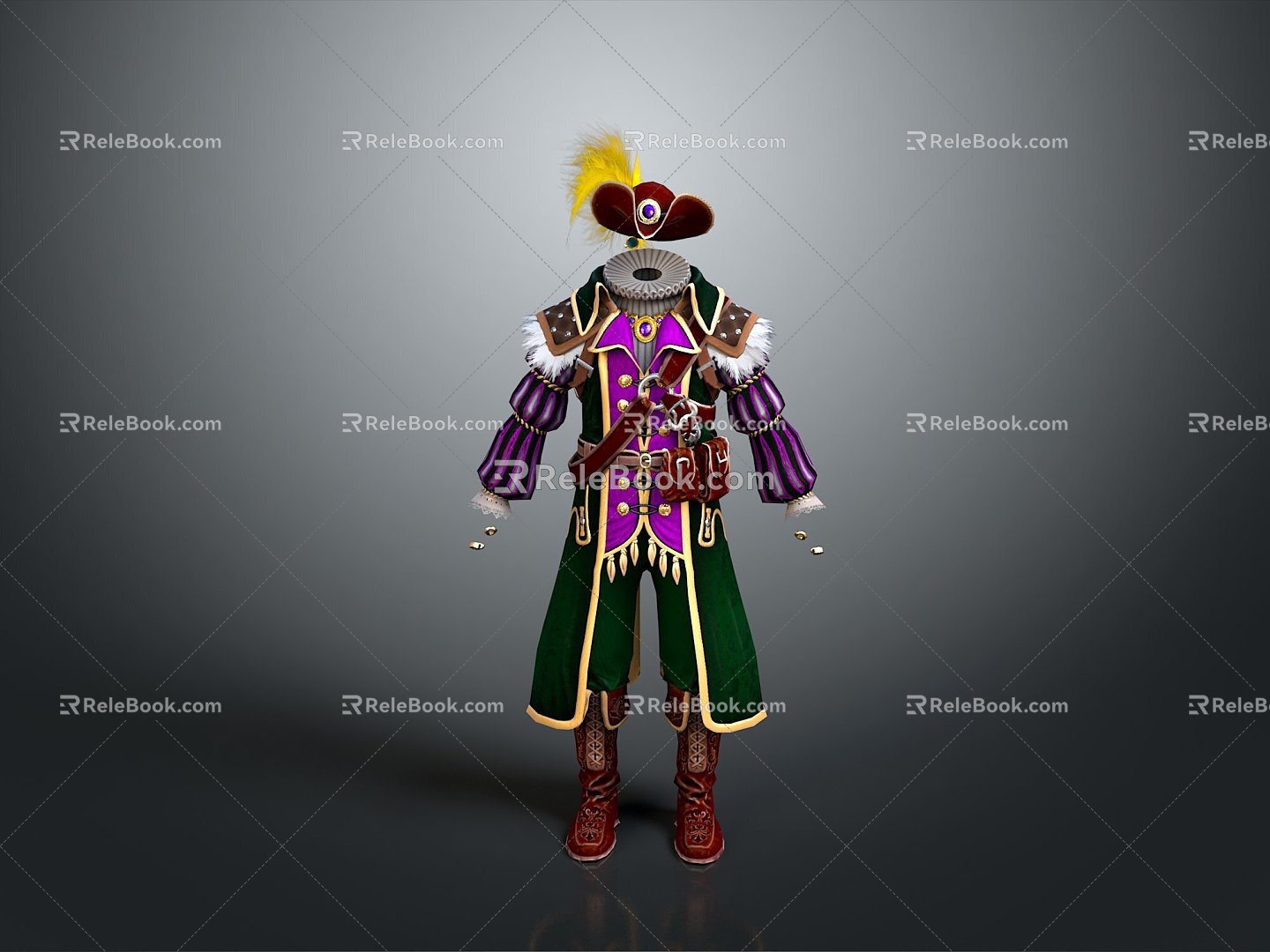 cosplay costume costume online game female warrior anime costume animation costume 3d model